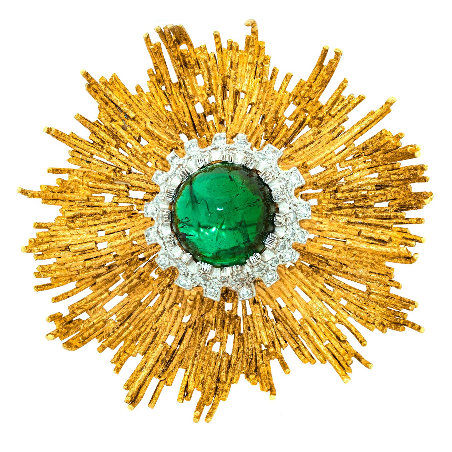 Round Cut Spectacular Andrew Grima Brooch