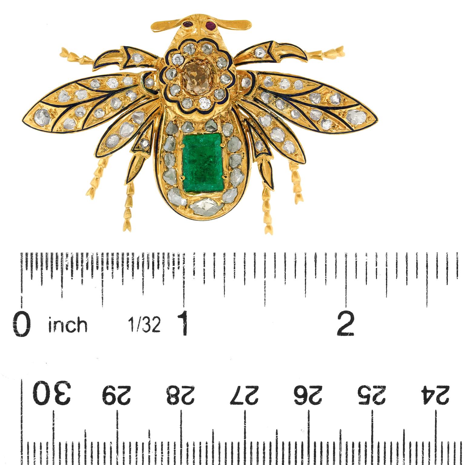 Spectacular Antique Bee Brooch For Sale 1