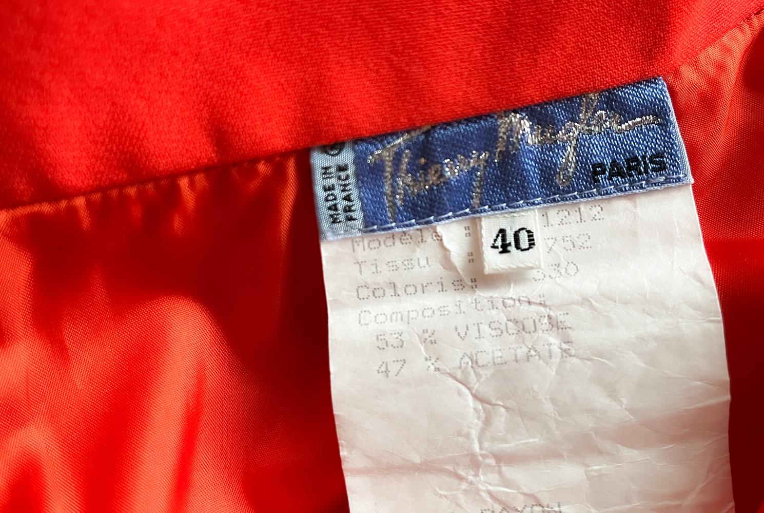 Spectacular Archival Thierry Mugler SS 1991 Suit Skirt Jacket For Sale 6