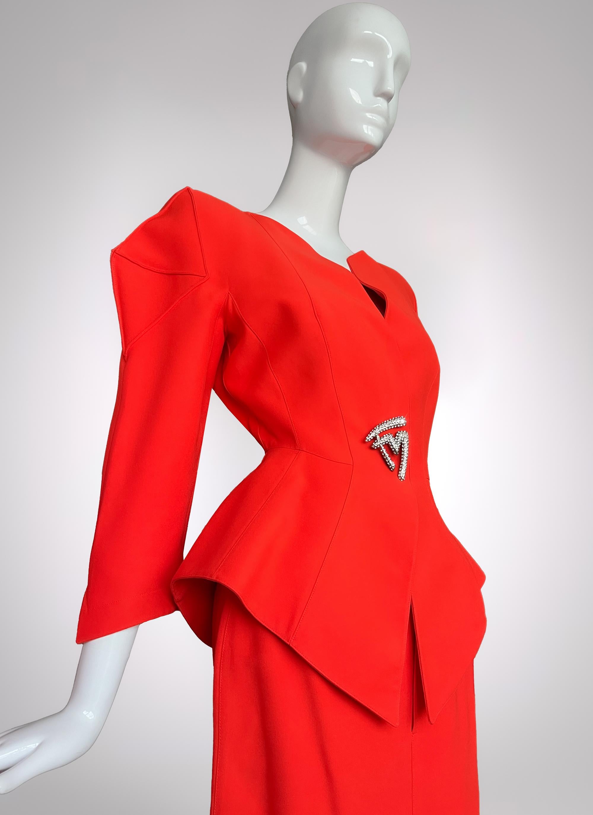 Spectacular Archival Thierry Mugler SS 1991 Suit Skirt Jacket In Excellent Condition For Sale In Berlin, BE