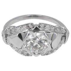 Spectacular Art Deco 1.30 Carat Plus Diamond Engagement Ring
