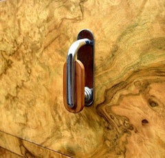 Spectacular Art Deco Bleached Blonde Walnut Chest of Drawers, c1930