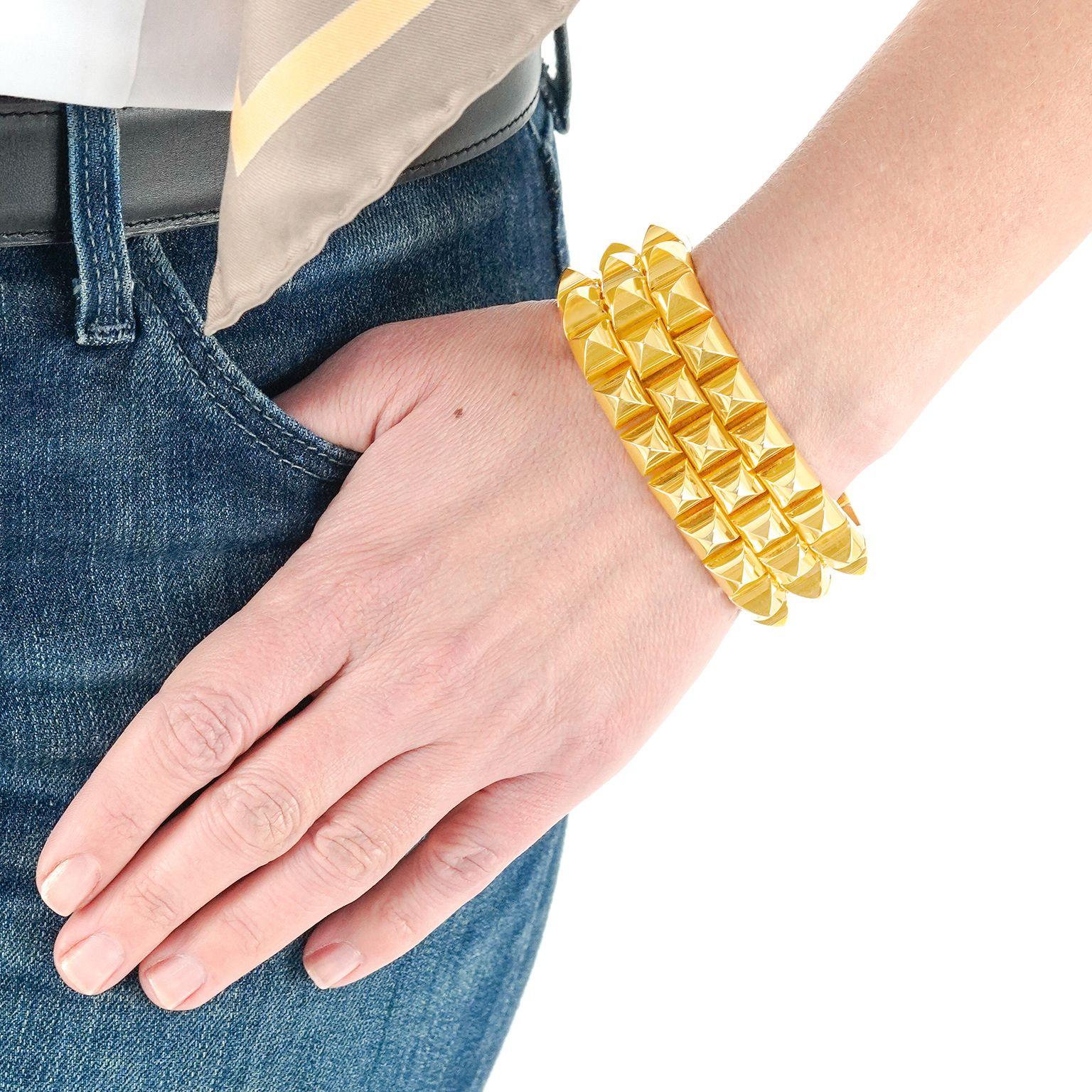 Bracelet Art déco spectaculaire Unisexe en vente