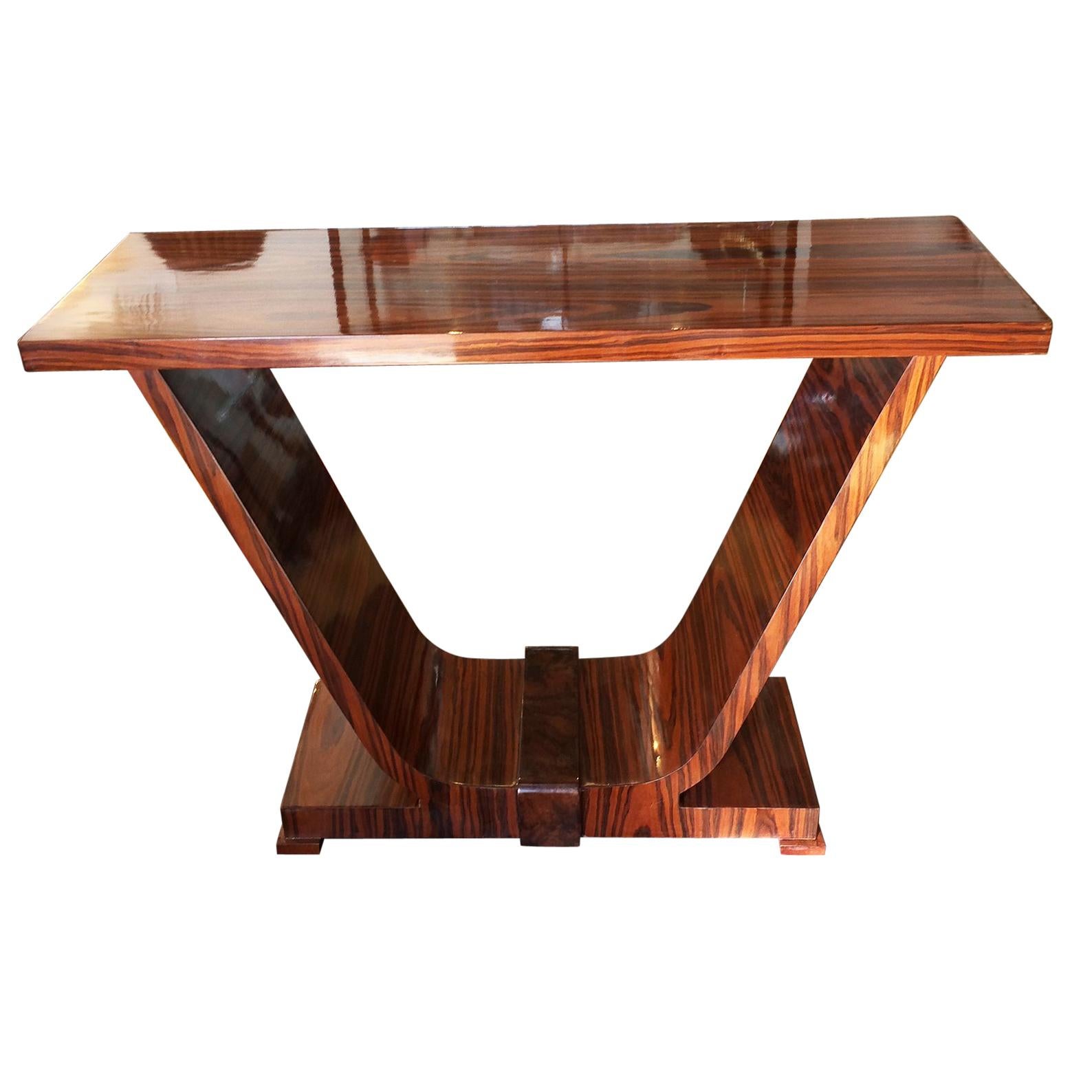 Spectacular Art Deco Design Console or Hall Table