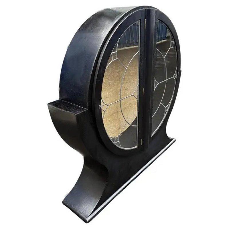 Spettacolare vetrinetta in vetro ebanizzato Art Déco, Vitrine, Inglese, C1930 in vendita 1