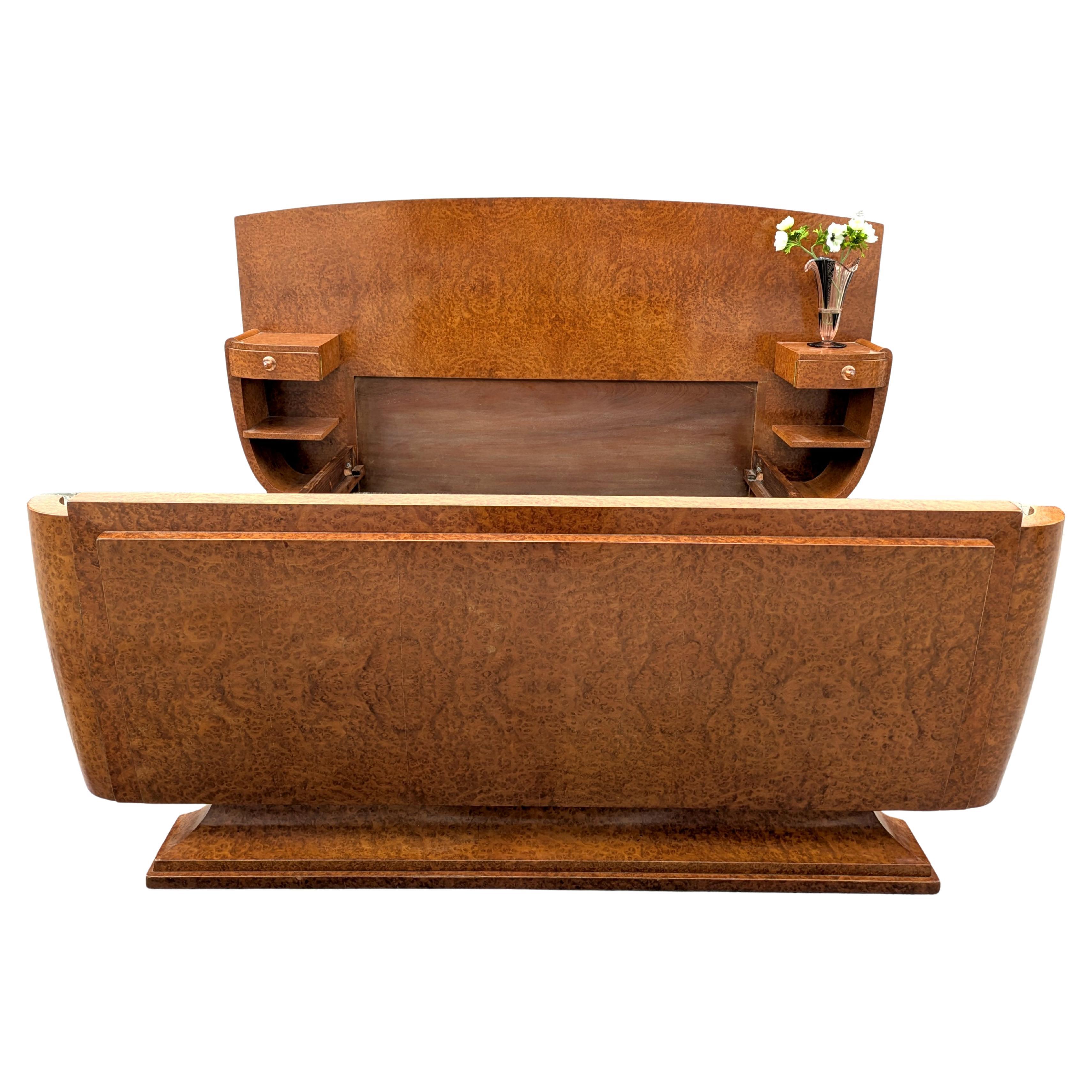 If you're looking for something extra special which exudes both quality and style then look no further. This high end French Art Deco bed was made in the 1930s and screams everything about Art Deco that us admirers love. It's streamline, modern and