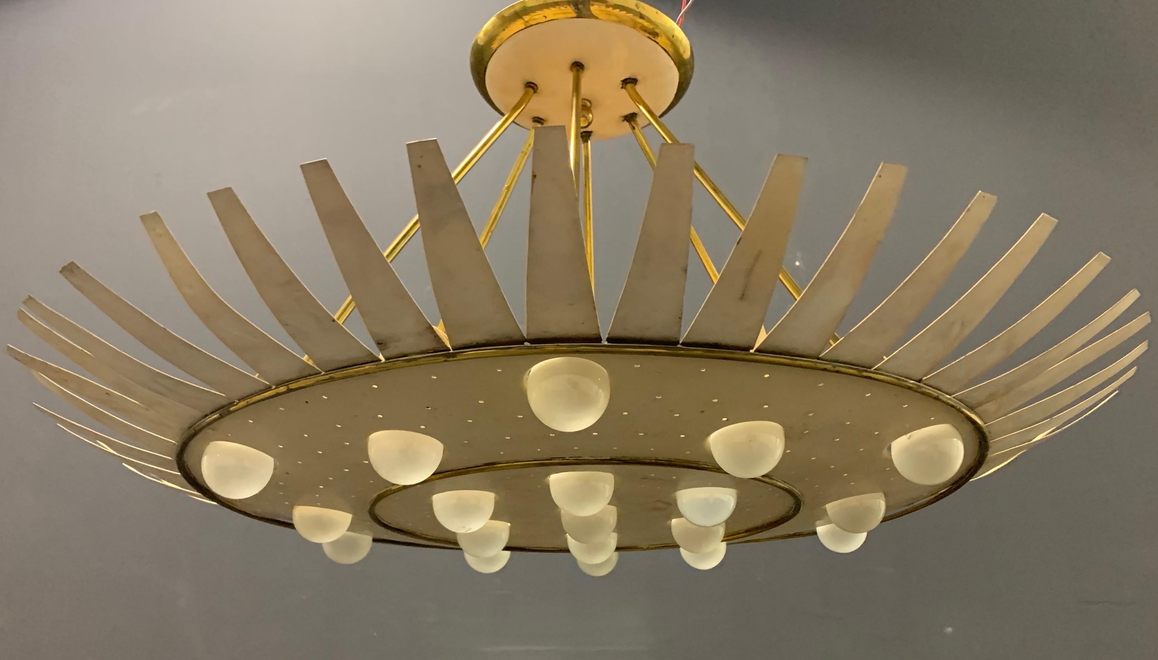 Mid-Century Modern Spectacular Artists Made Ceiling Lamp