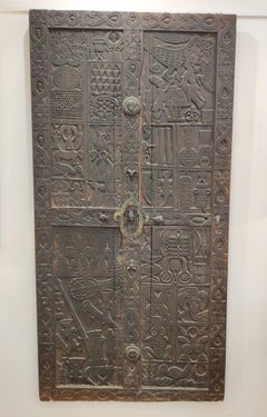 Spettacolare porta Bamoun della fine del XIX secolo del Palazzo del Sultano NJOYA.