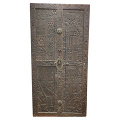Antique Spectacular Bamoun door, end of XIX°century from Sultan NJOYA Palace.