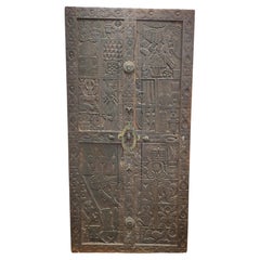Spettacolare porta Bamoun della fine del XIX secolo del Palazzo del Sultano NJOYA.