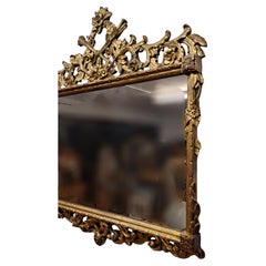 Spectacular Baroque Style Floral Carved Victorian Mirror