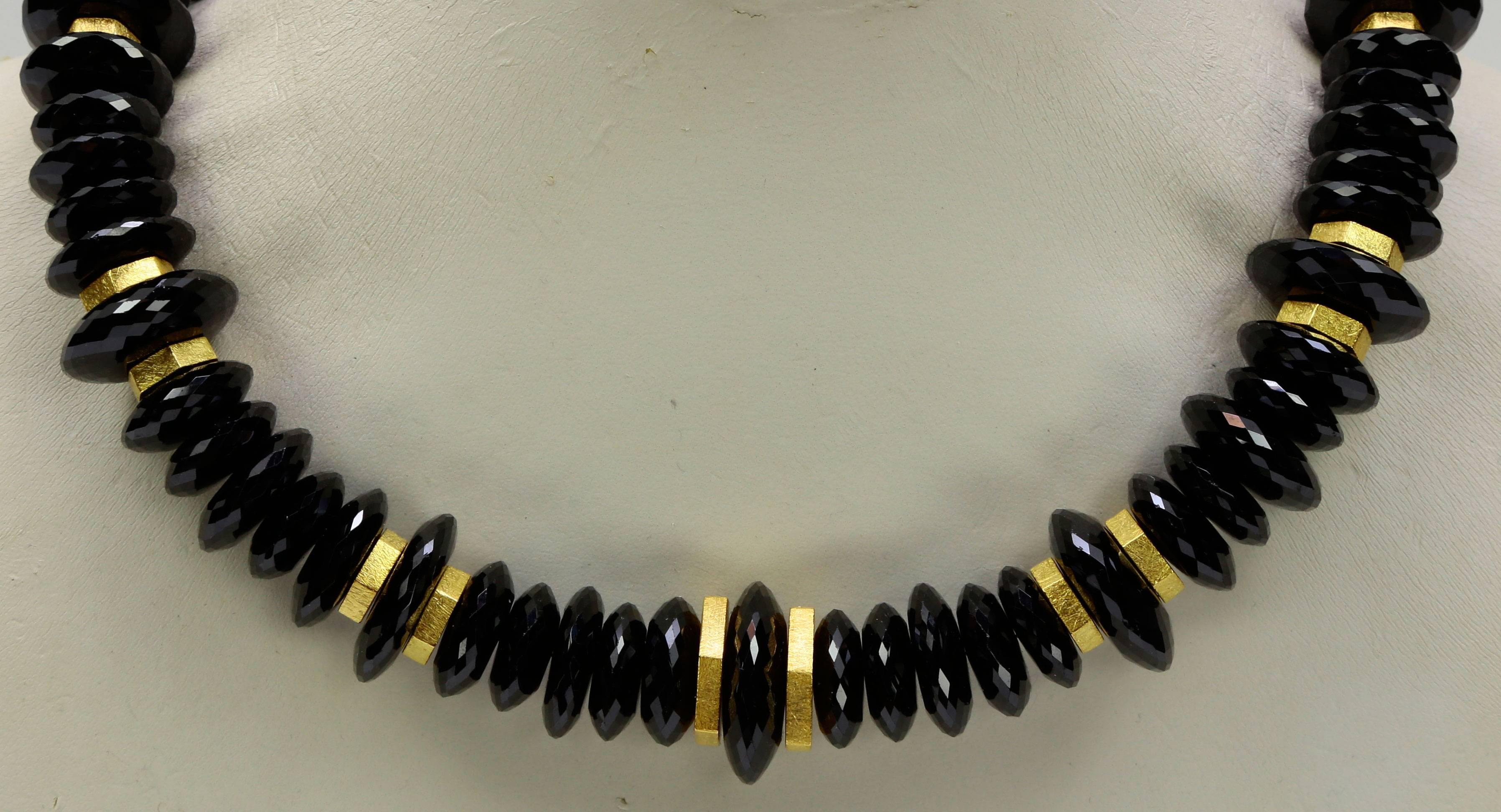 black and silver statement necklace