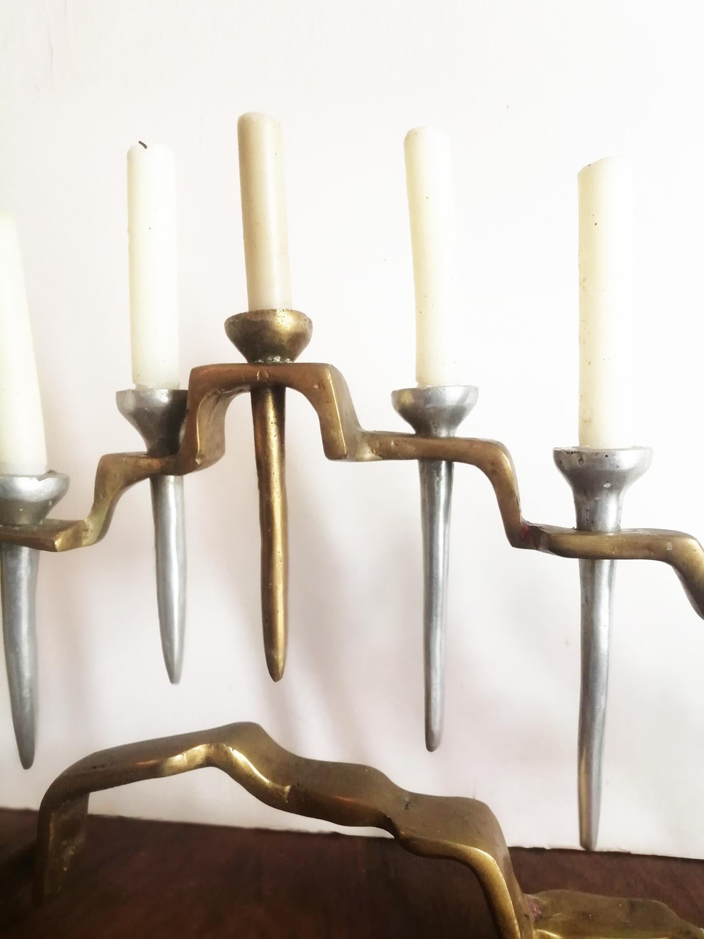 Spectacular Large Bronze Candleholder/Sculpture, David Marshall, Spain 2