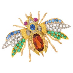 Spectacular Cazzaniga Bee Brooch