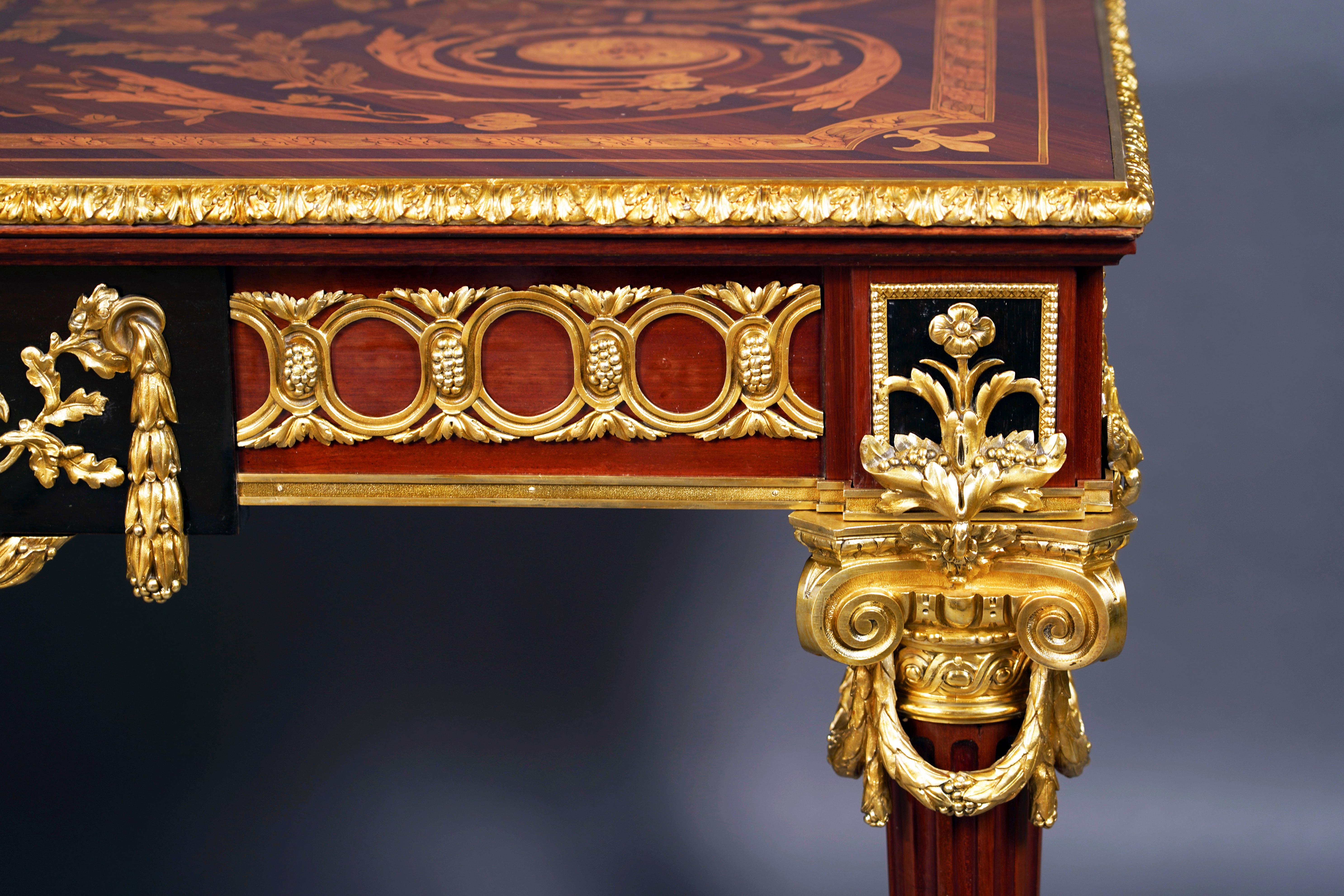 Gilt Spectacular Louis XVI Style Center Table, France, circa 1880 For Sale
