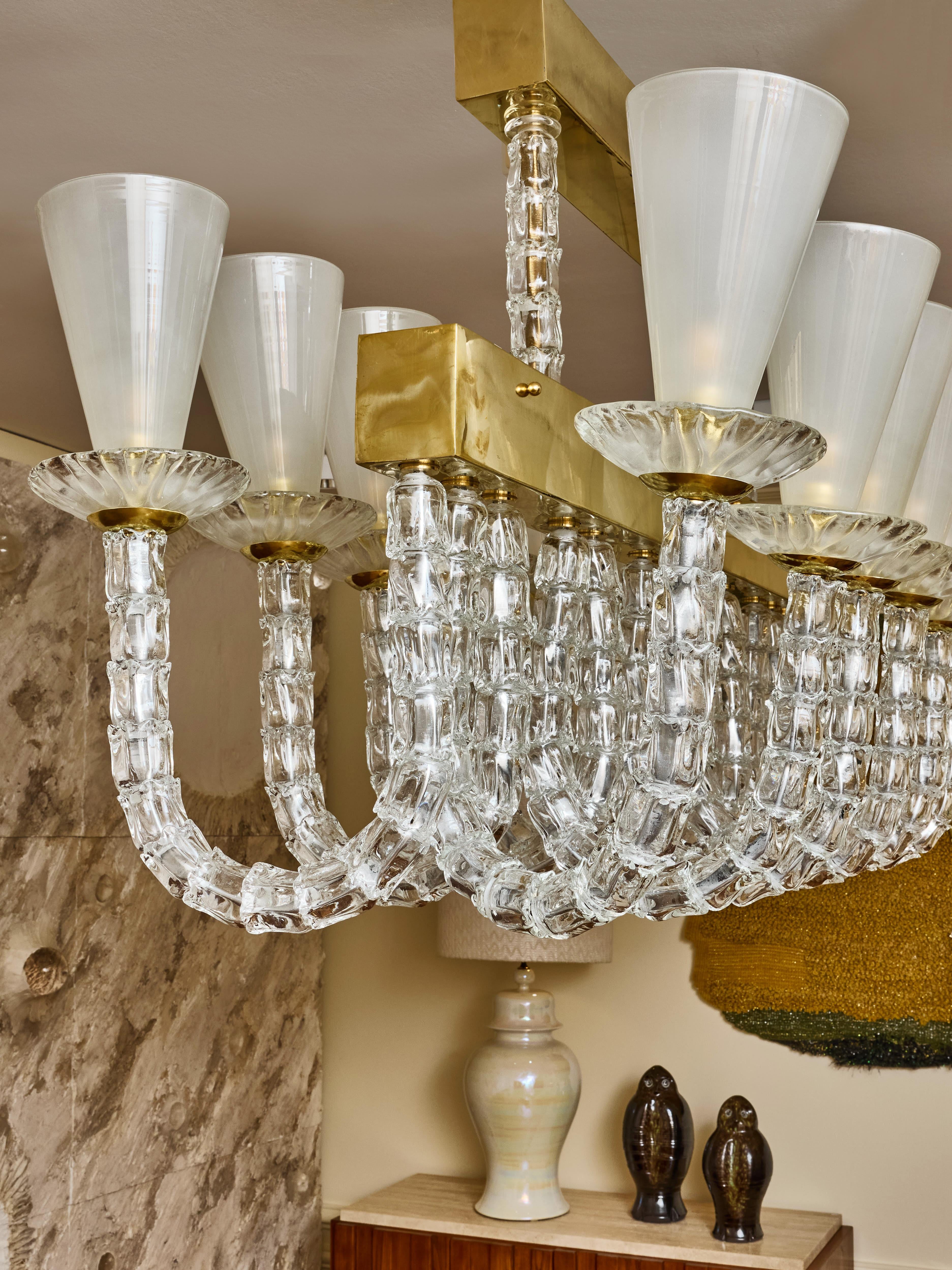 Italiano Spettacolare lampadario a Murano dello Studio A. Glustin in vendita