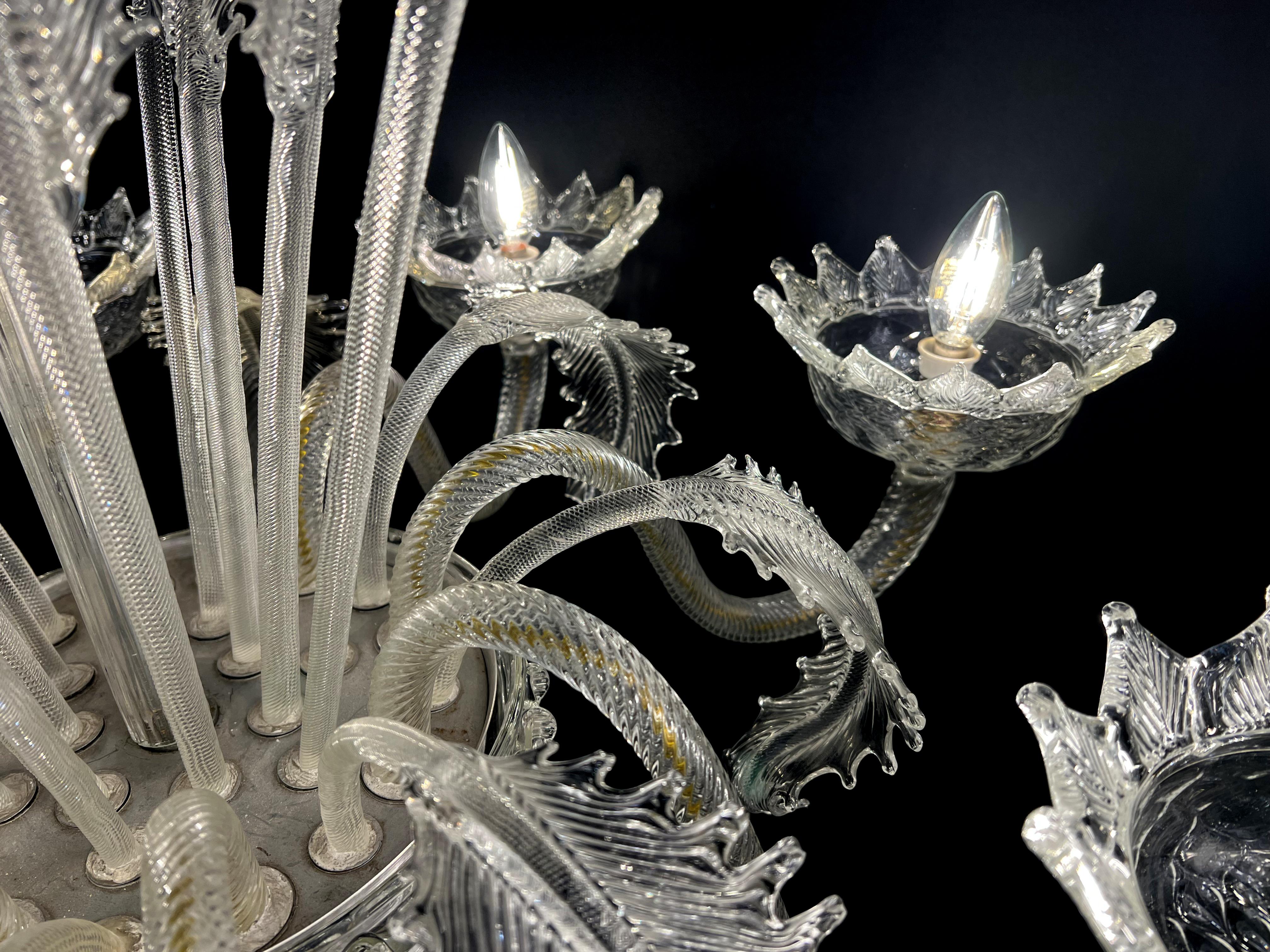 Spectacular Chandelier Queens Elisabeth 1953 In Good Condition For Sale In Budapest, HU
