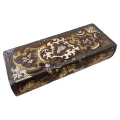 Espectacular caja de puros accesorio para fumar, Boulle, 1900 diseño napoleón III Francia