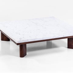 Spectacular Coffee Table with Marble Top by Joaquim Tenreiro