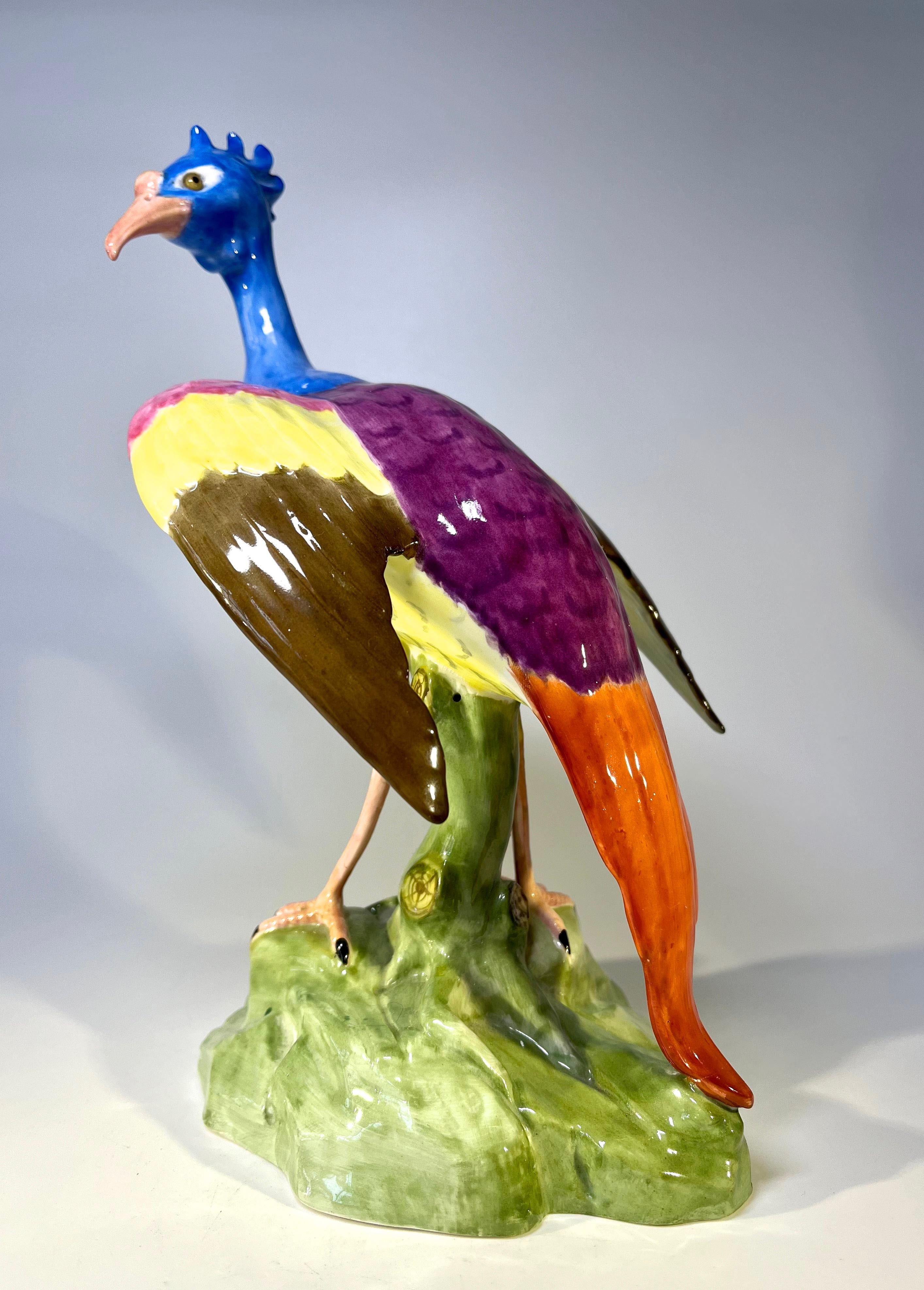 British Spectacular Copeland Spode Chelsea Fantasy Bird Bone China Figurine c 1915-20 For Sale