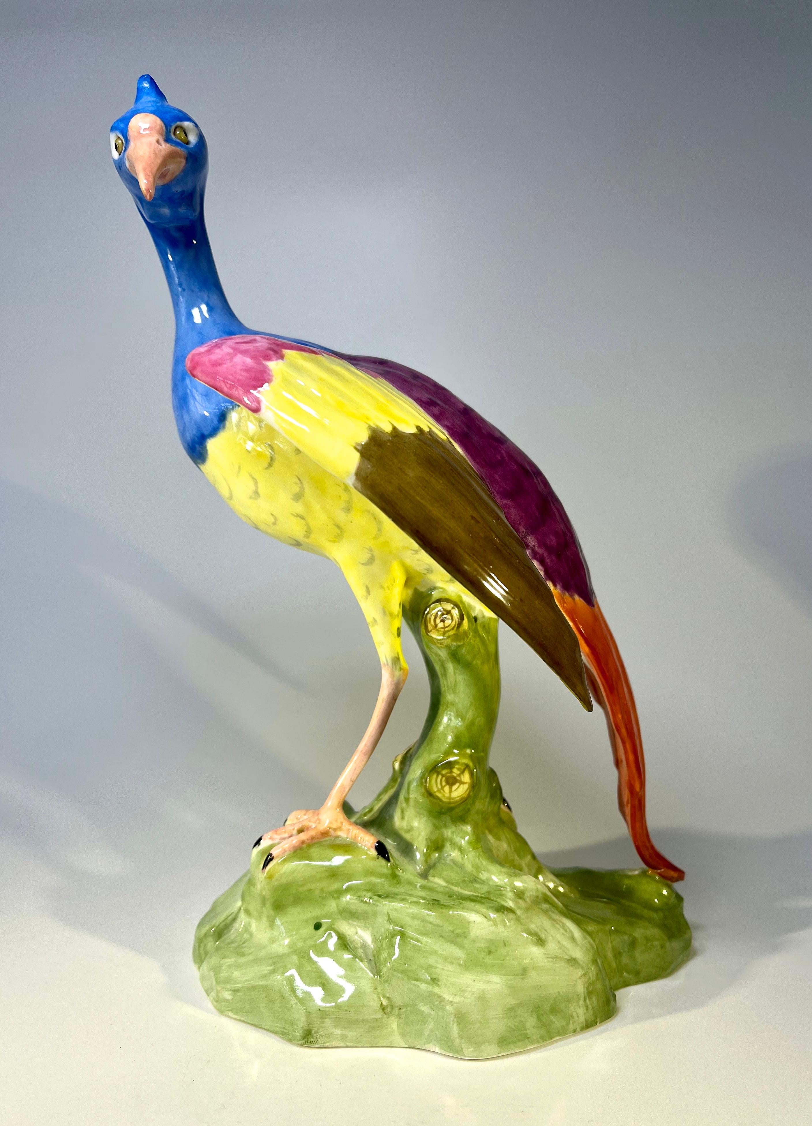 Spectaculaire figurine en porcelaine Copeland Spode Chelsea Fantasy Bird Bone datant d'environ 1915 à 1920 en vente 2