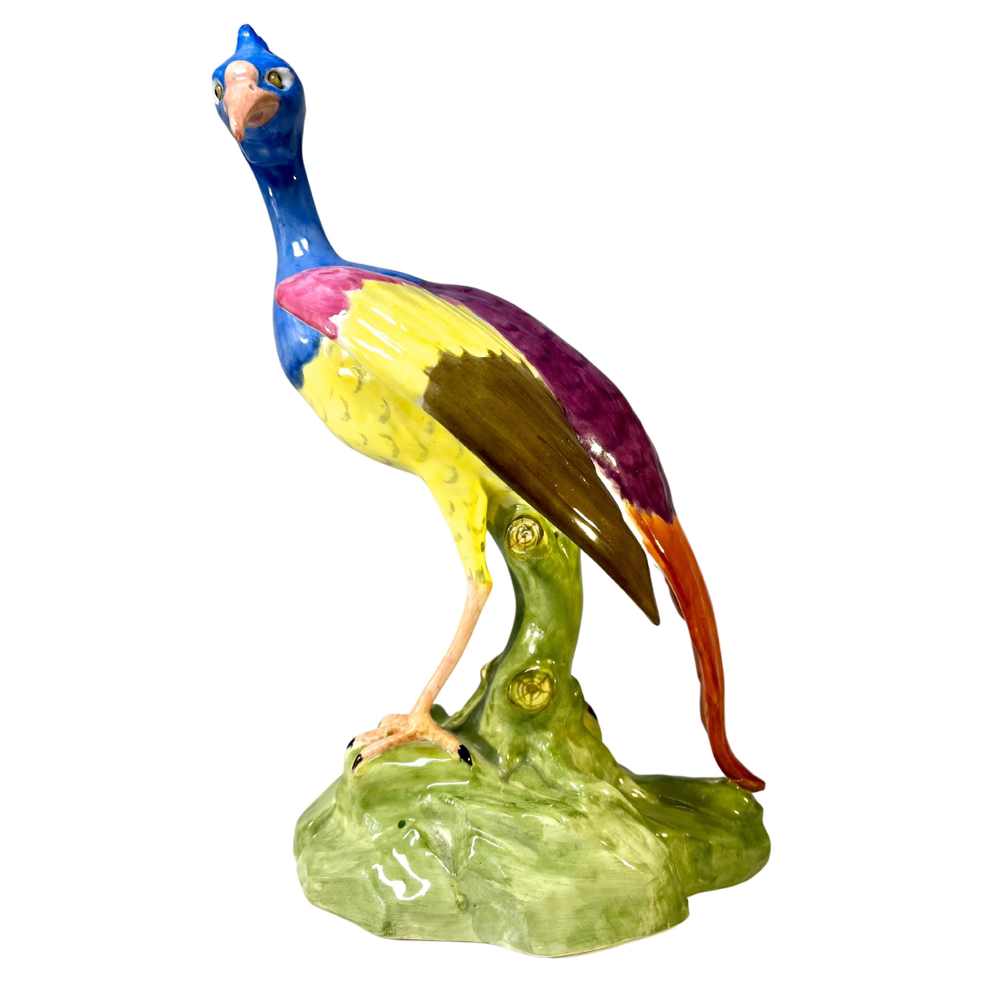 Spectacular Copeland Spode Chelsea Fantasy Bird Bone China Figurine c 1915-20 For Sale