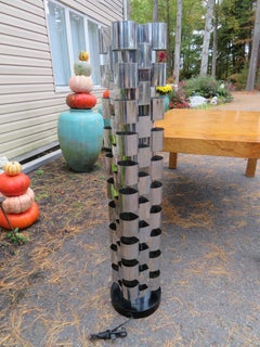 Spectacular Curtis Jere Chrome Clover Leaf Floor Lamp Mid-Century Modern