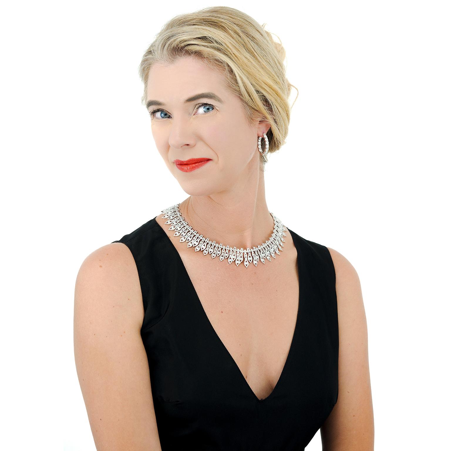 Spektakuläre Diamant-Creolen im Angebot 3