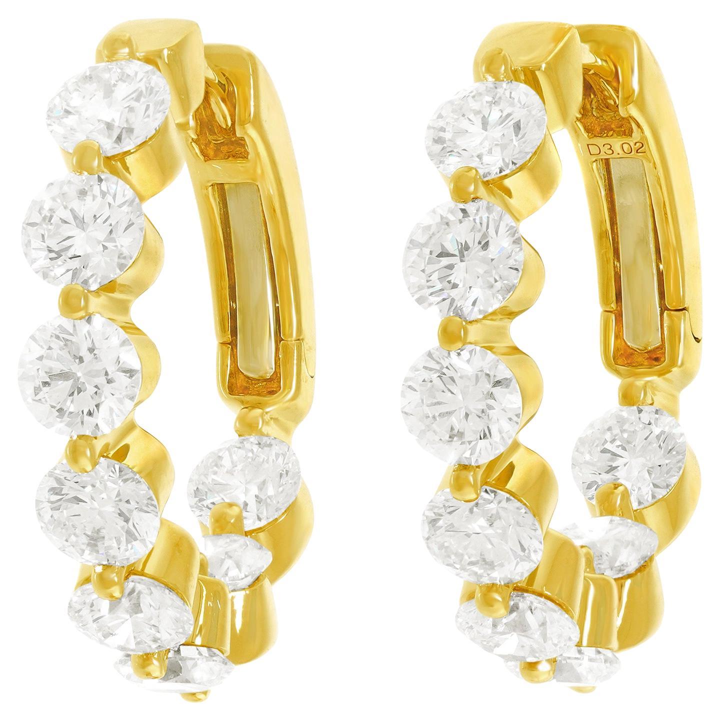 Spectacular Diamond Hoops For Sale