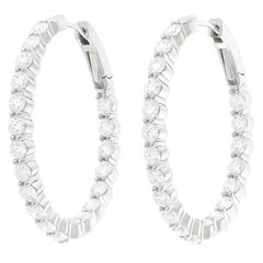 Spectacular Diamond Hoops
