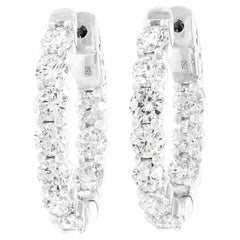 Spectacular Diamond Hoops