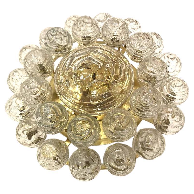 Spectaculaire Plafonnier / Affleurant Extra Large Murano Glass Ball par Doria