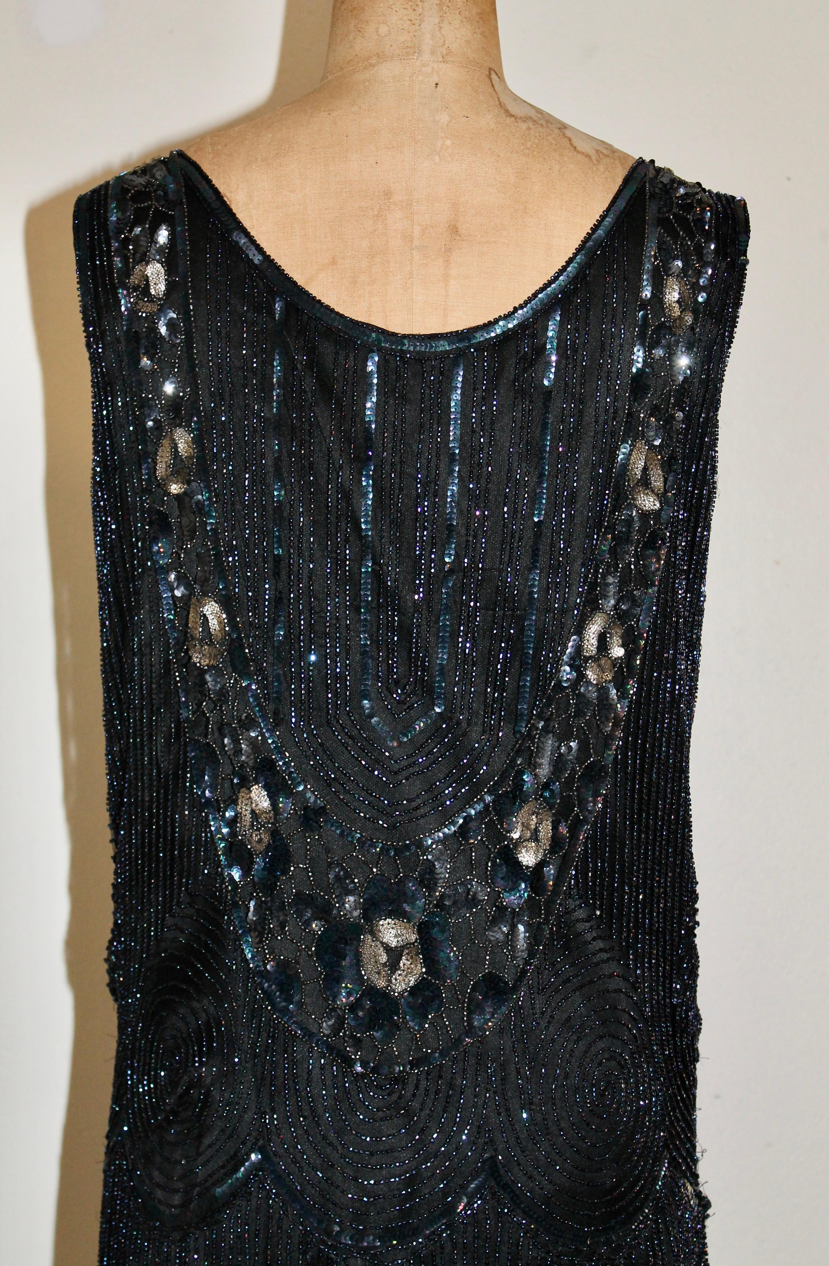 Noir Spectaculaire robe de soirée 