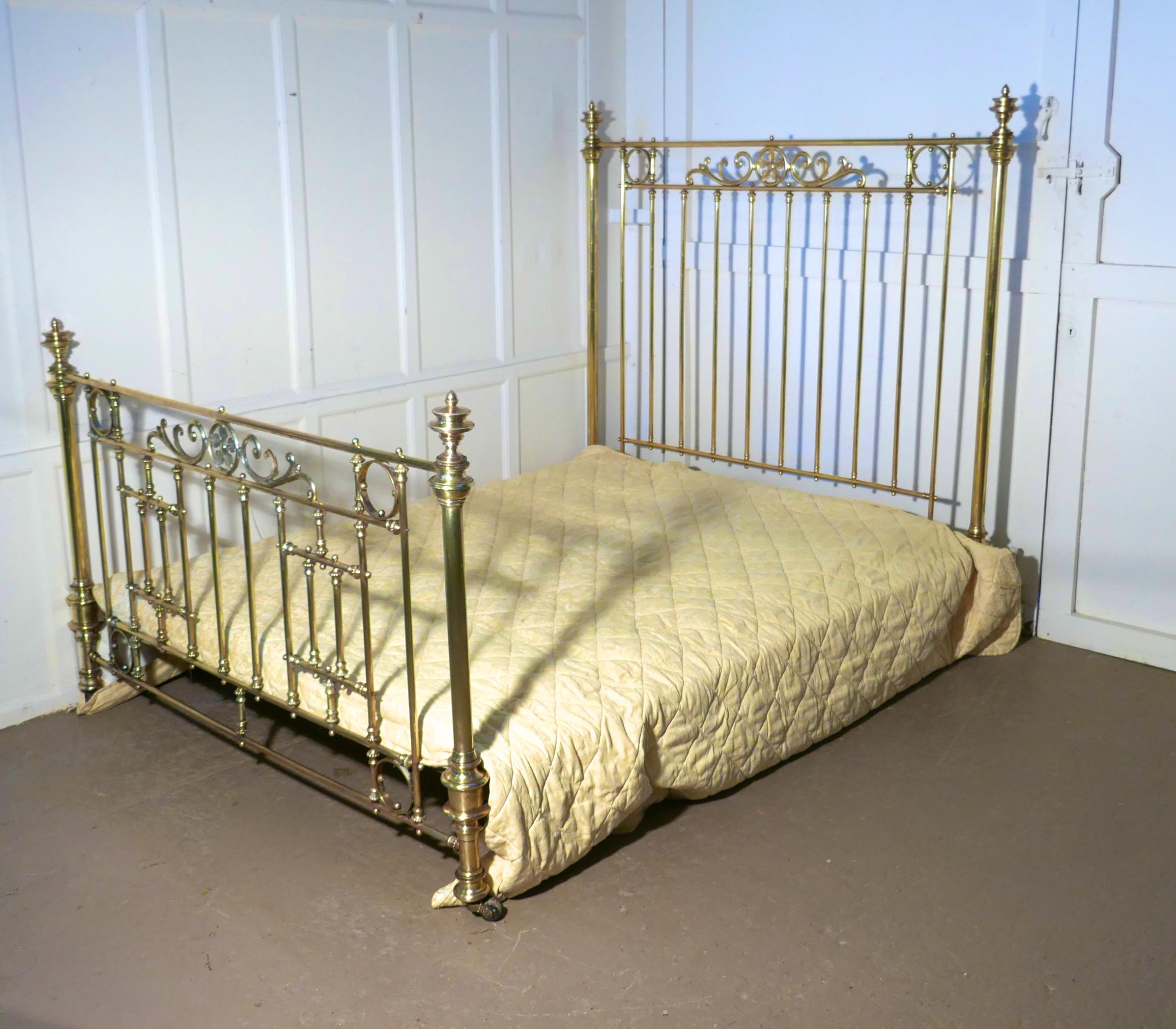 brass king size bed