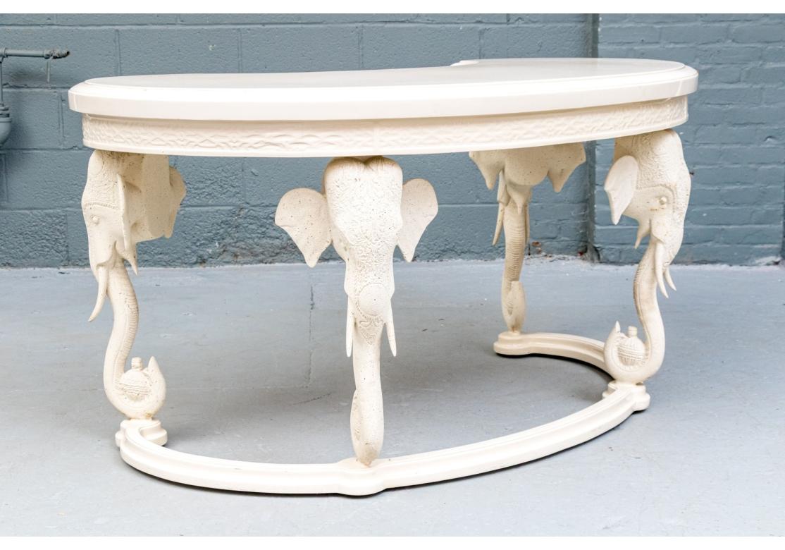 Spectacular Gampol Stoll Co. Elephant Desk im Zustand „Relativ gut“ im Angebot in Bridgeport, CT