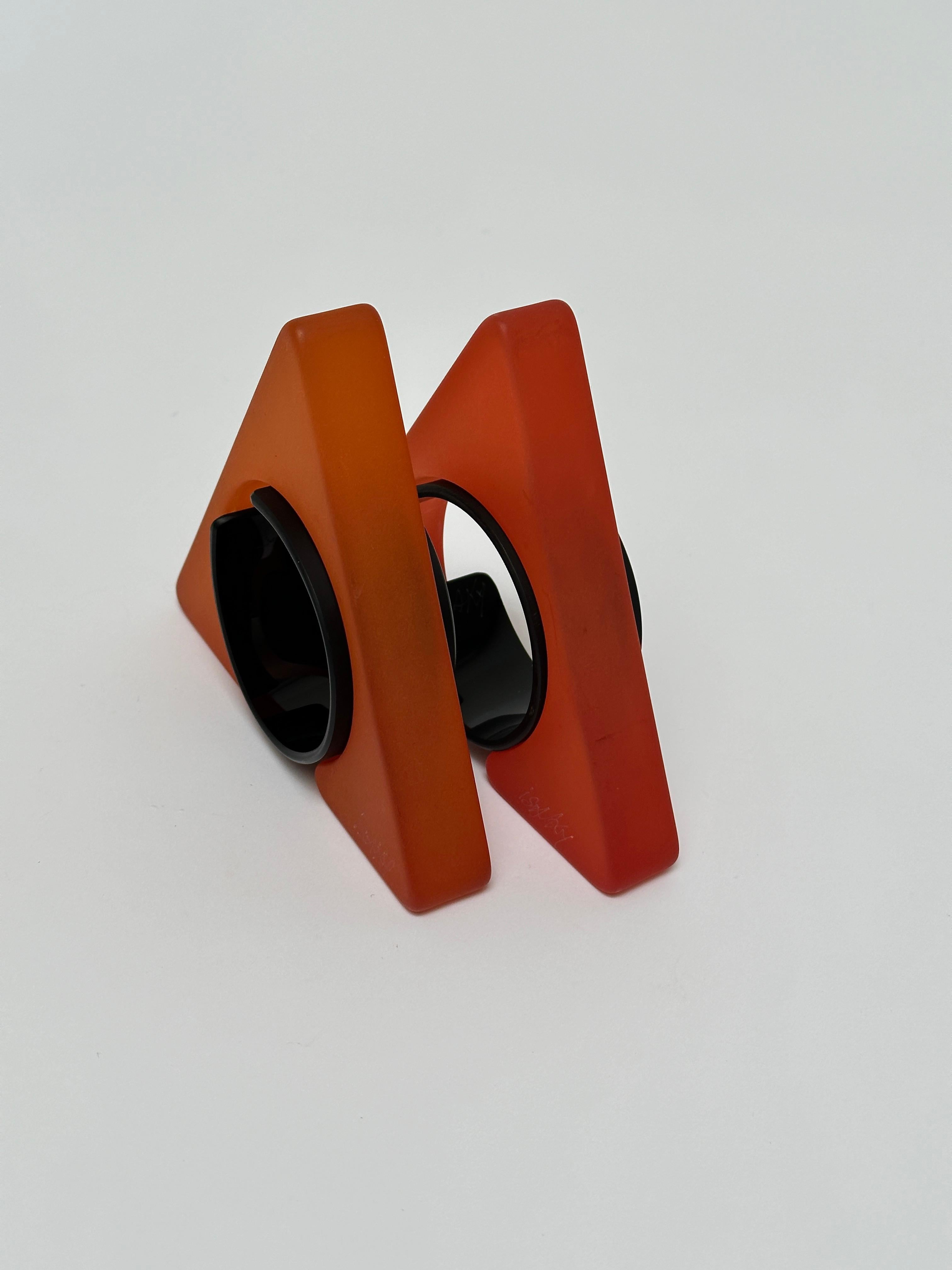 Spectacular Geometric Cuff, Isaky, Paris c. 1980 For Sale 4