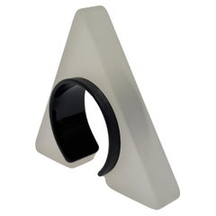 Spettacolare bracciale geometrico, A.I.C., Parigi, 1980 ca.