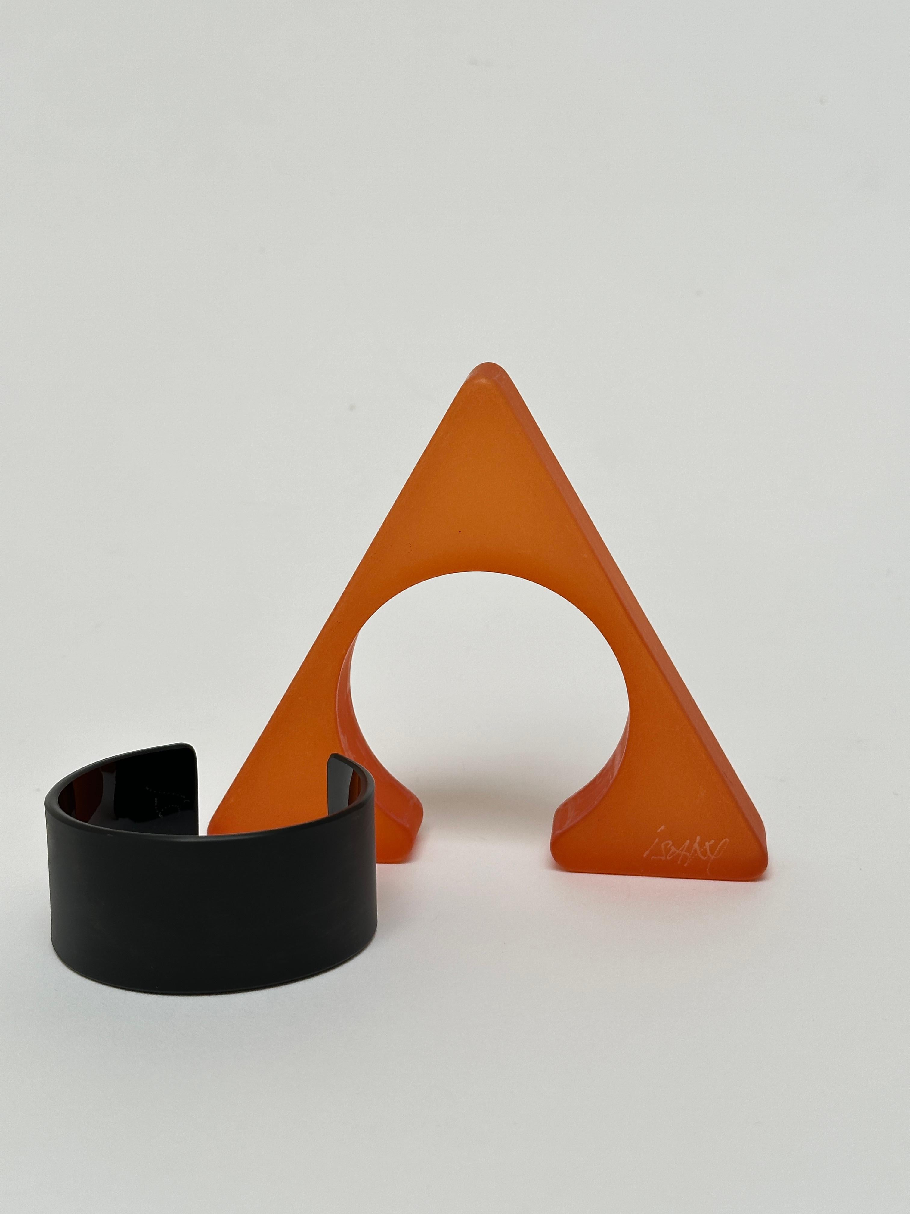 Space Age Spectacular Geometric Cuff, Isaky, Paris c. 1980 For Sale
