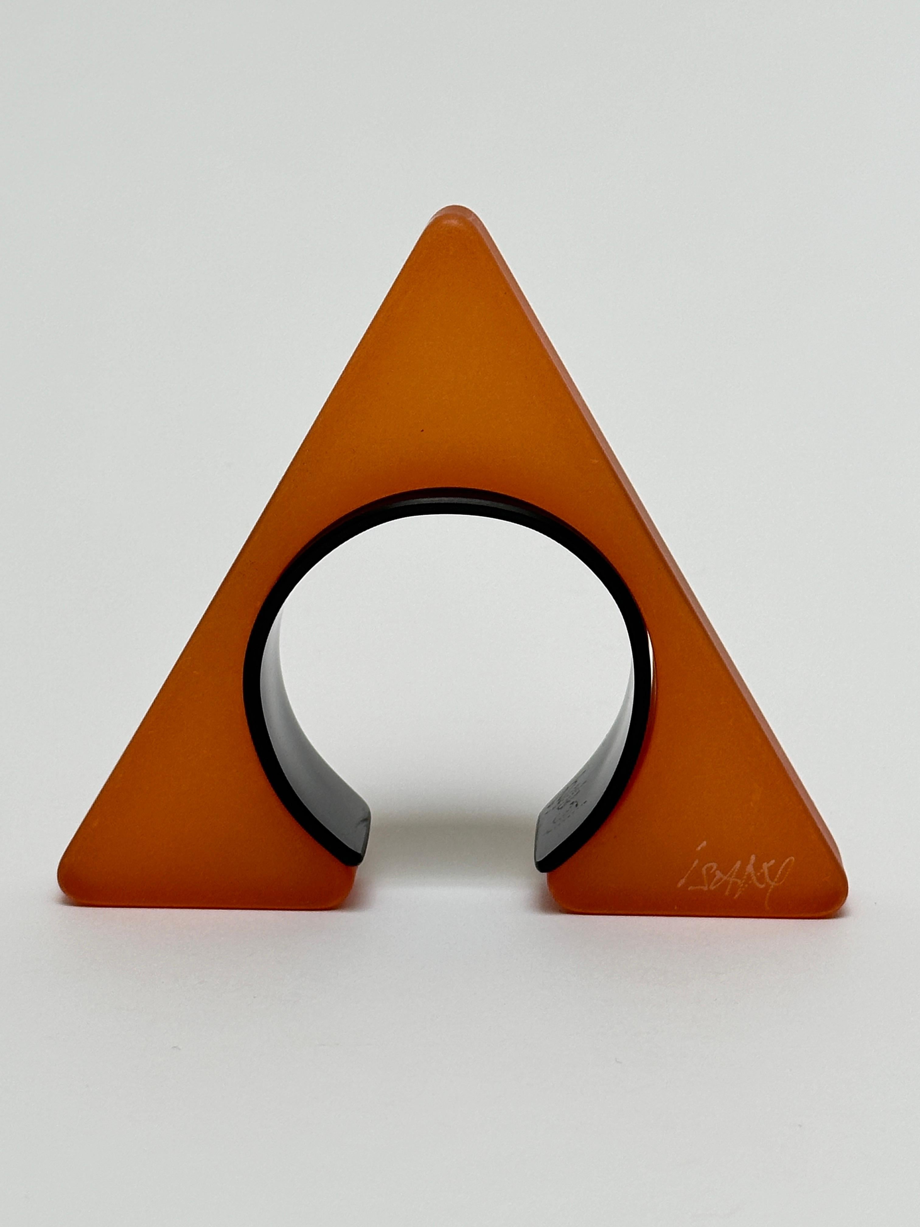 French Spectacular Geometric Cuff, Isaky, Paris c. 1980 For Sale