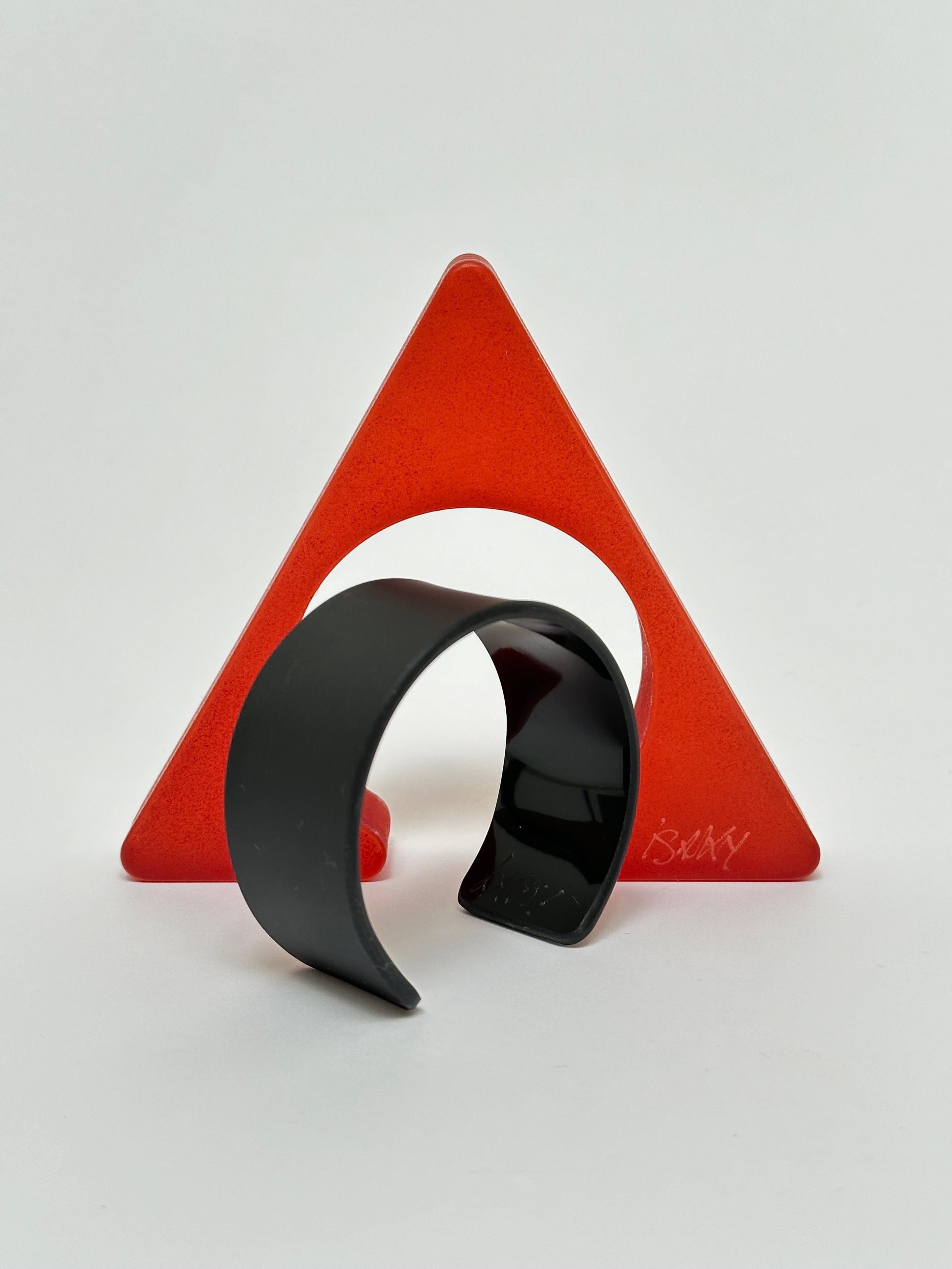 French Spectacular Geometric Cuff, Isaky, Paris c. 1980 For Sale