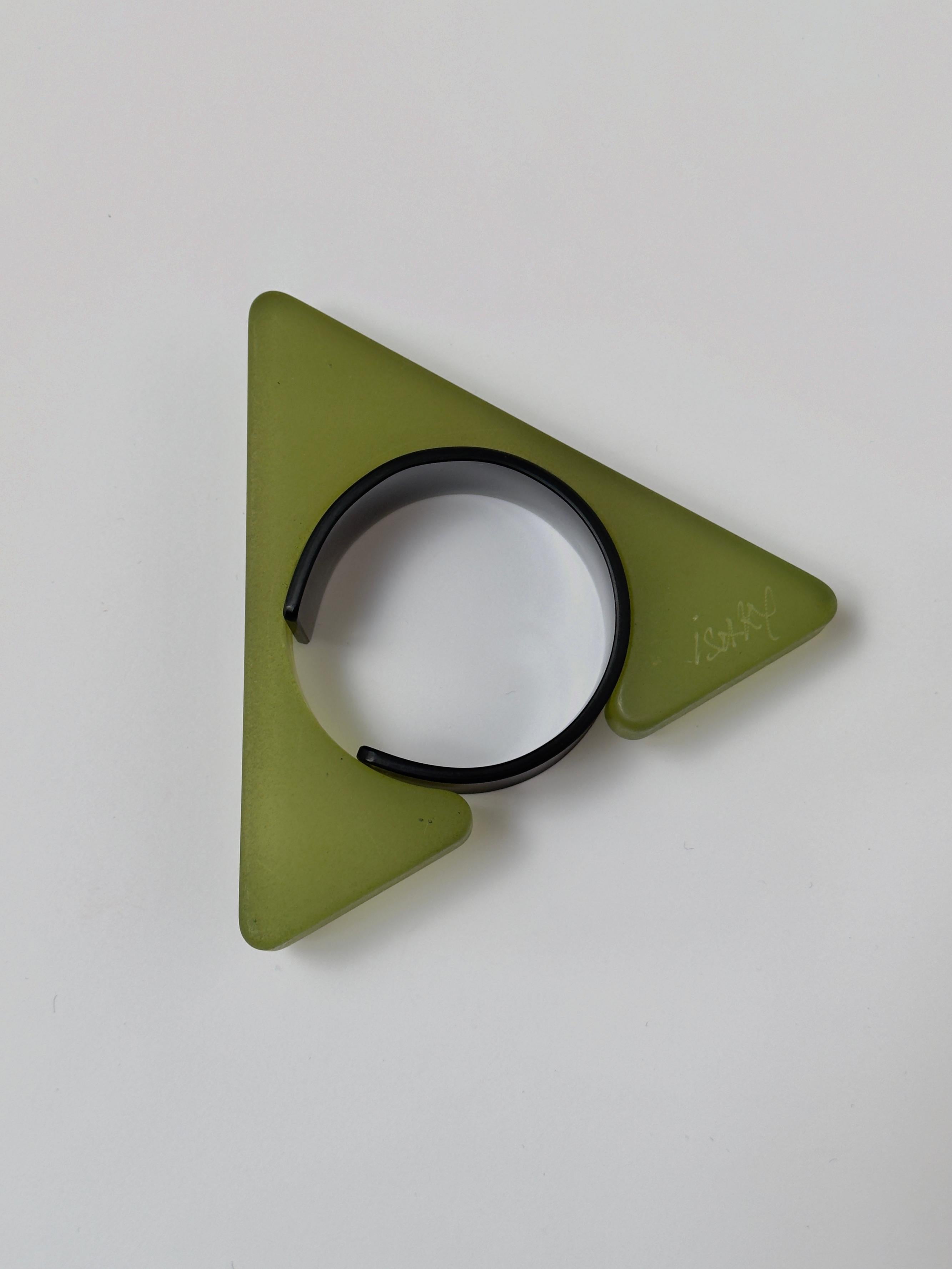 Sandblasted Spectacular Geometric Cuff, Isaky, Paris c. 1980 For Sale