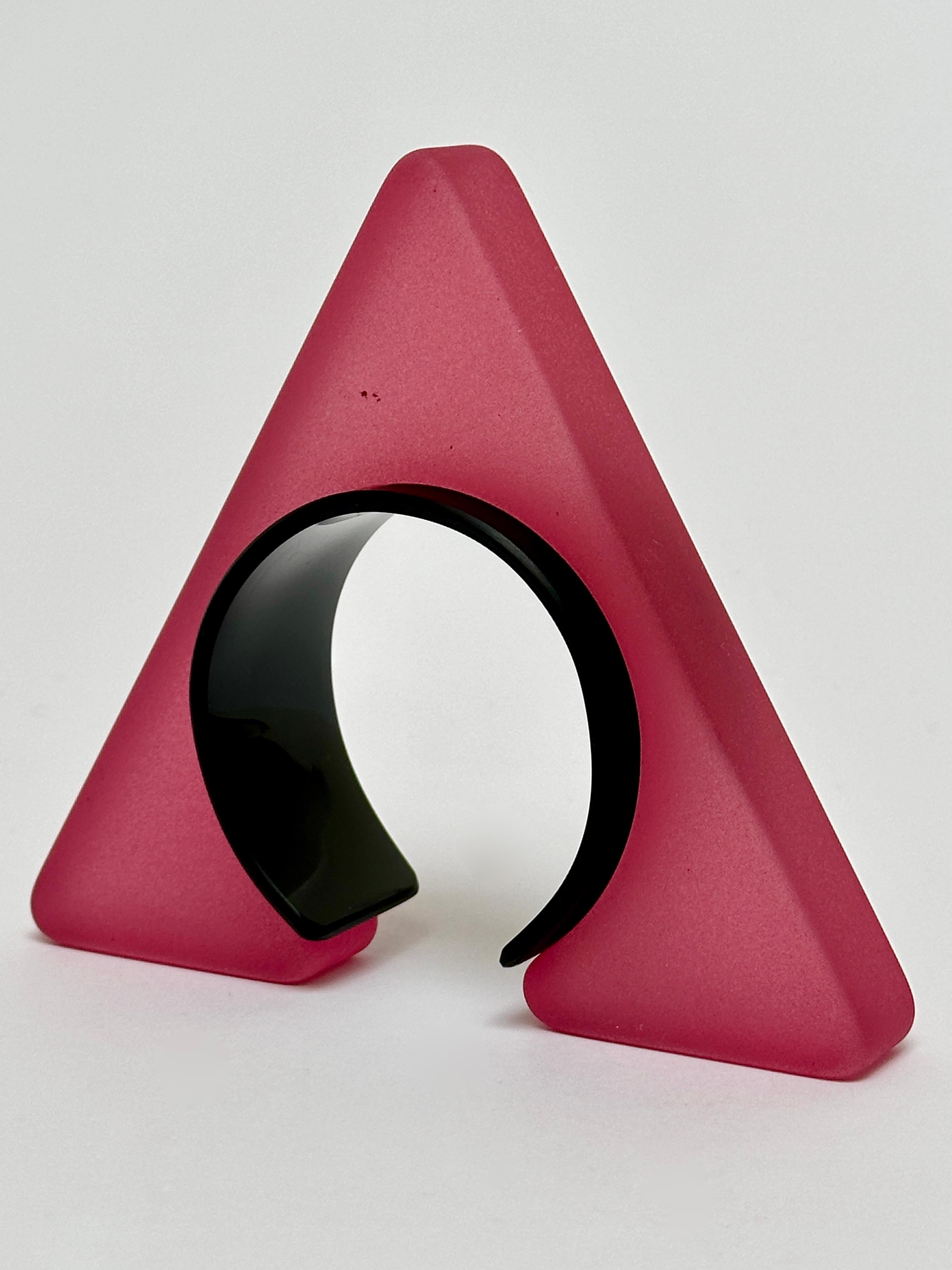 Sandblasted Spectacular Geometric Cuff, Isaky, Paris c. 1980 For Sale