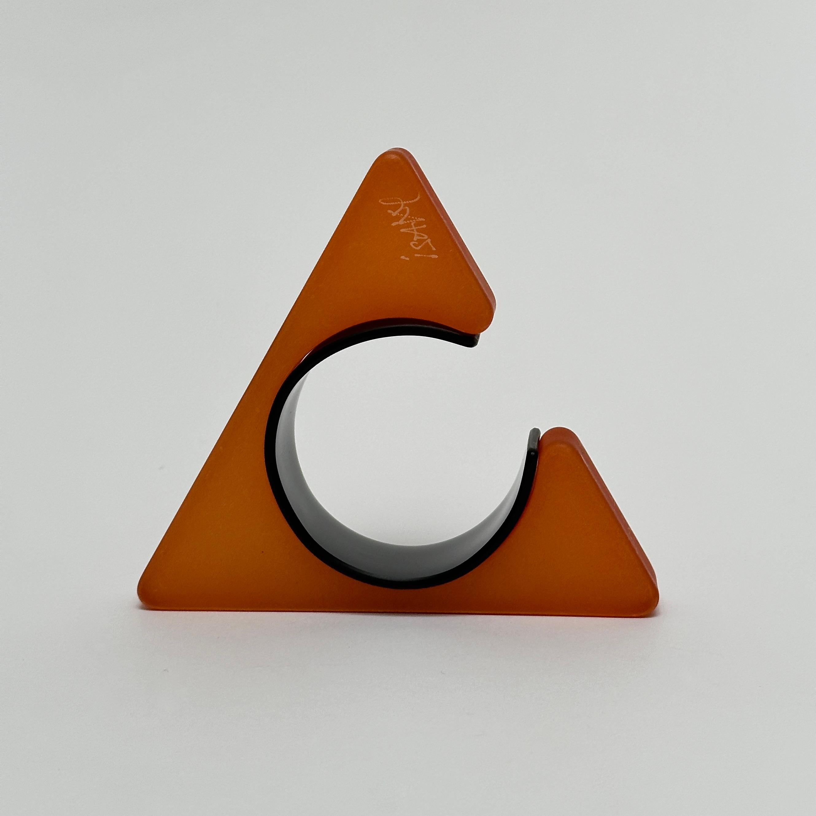 Sandblasted Spectacular Geometric Cuff, Isaky, Paris c. 1980 For Sale