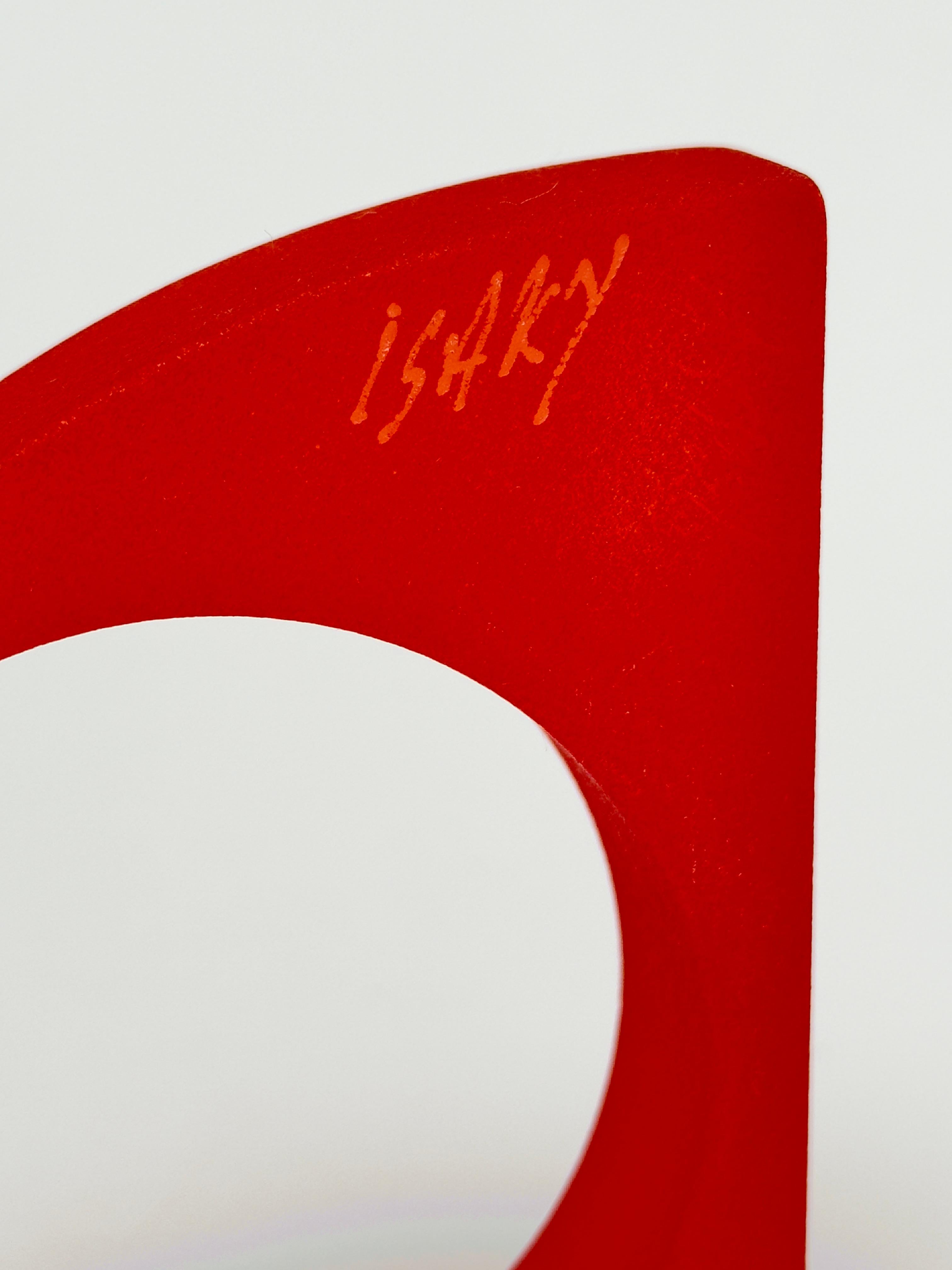 Molded Spectacular Geometric Cuff, Isaky, Paris c. 1980 For Sale