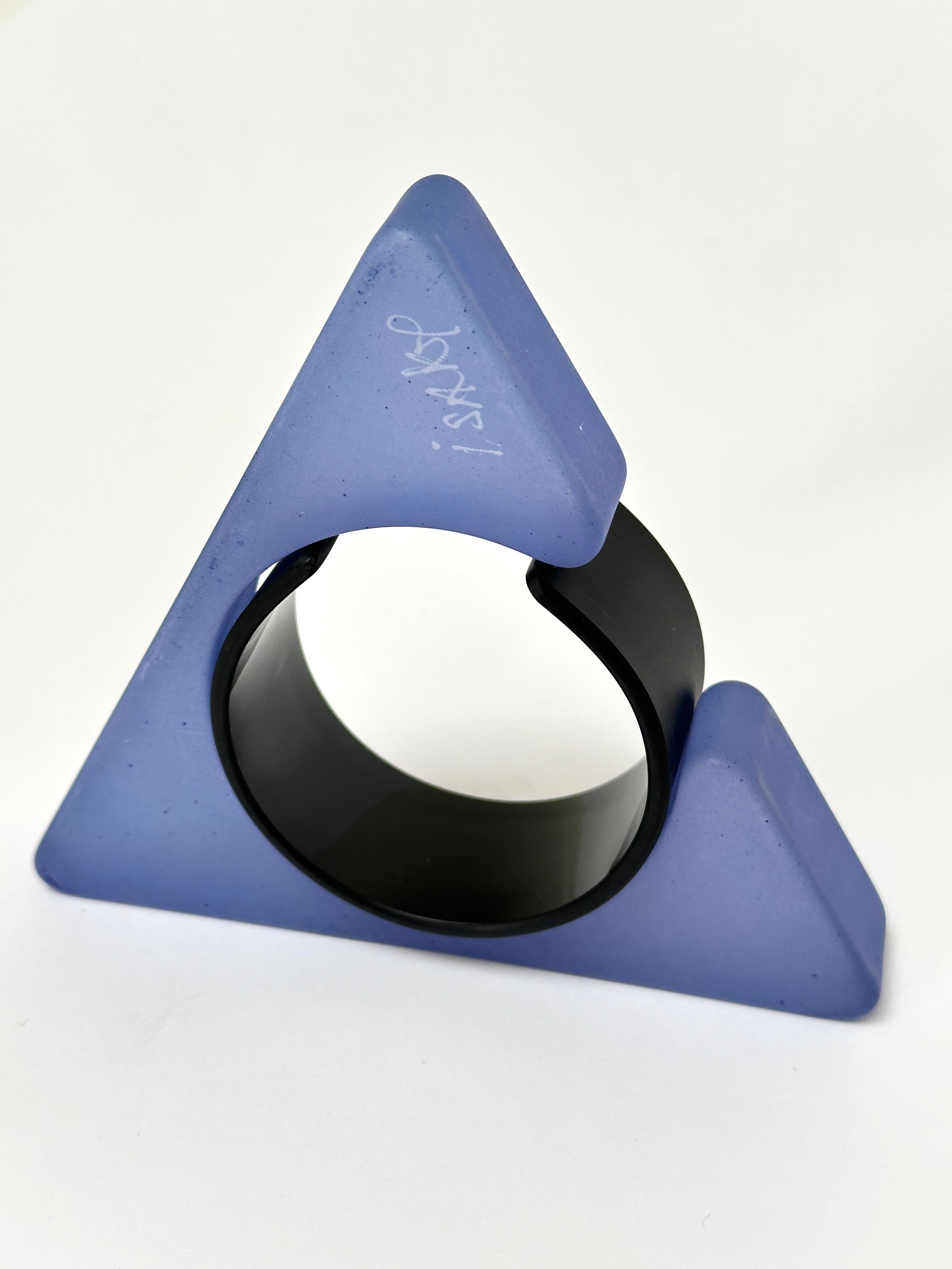 Spectacular Geometric Cuff, Isaky, Paris c. 1980 In Good Condition For Sale In St Ouen, FR