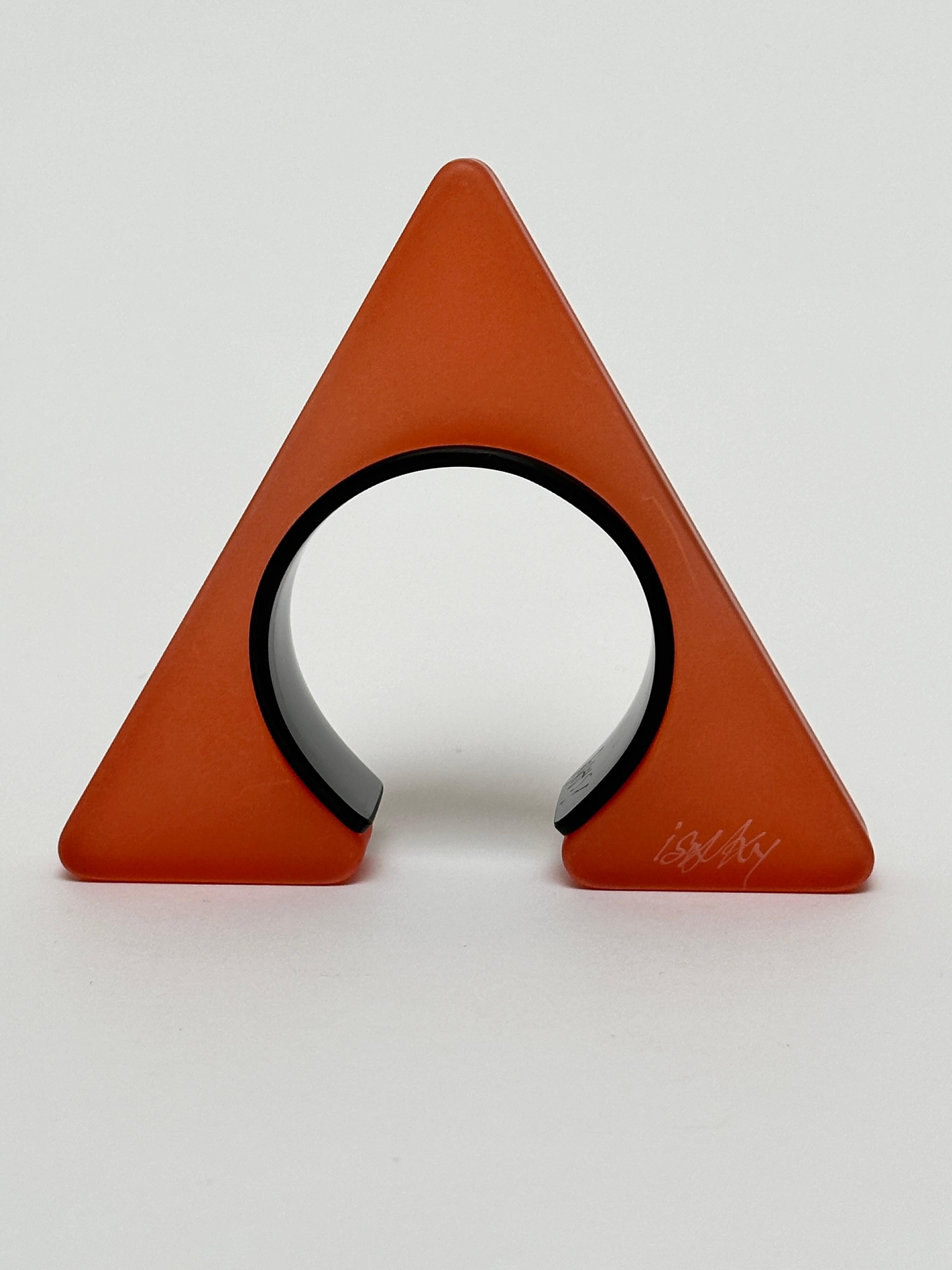 Spectacular Geometric Cuff, Isaky, Paris c. 1980 In Good Condition For Sale In St Ouen, FR