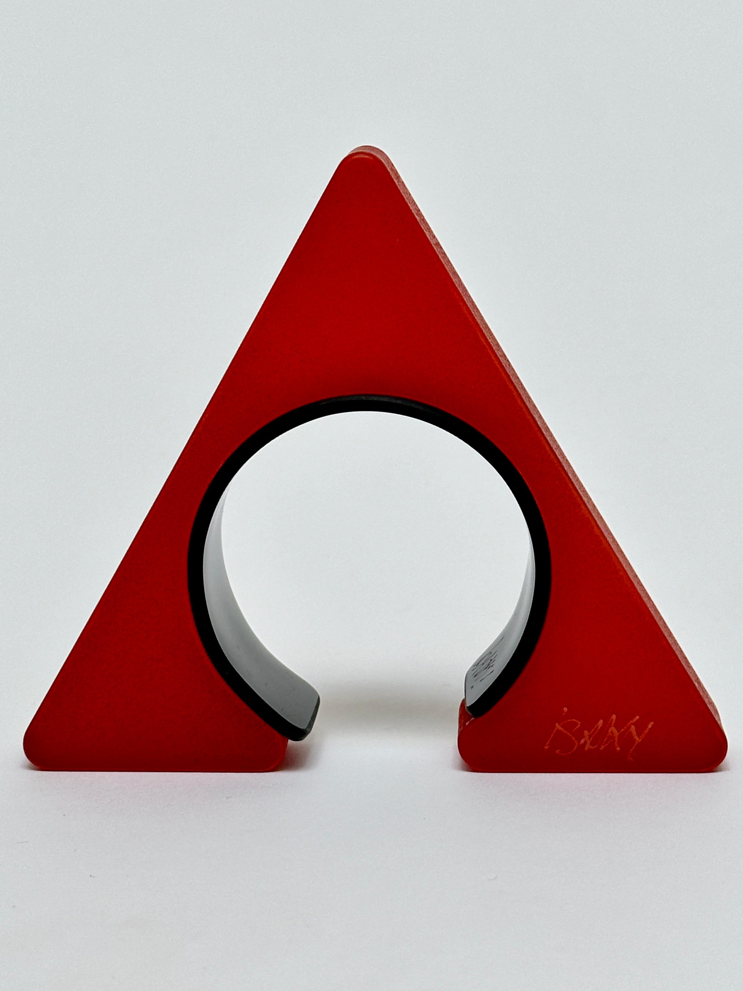 Spectacular Geometric Cuff, Isaky, Paris c. 1980 In Good Condition For Sale In St Ouen, FR