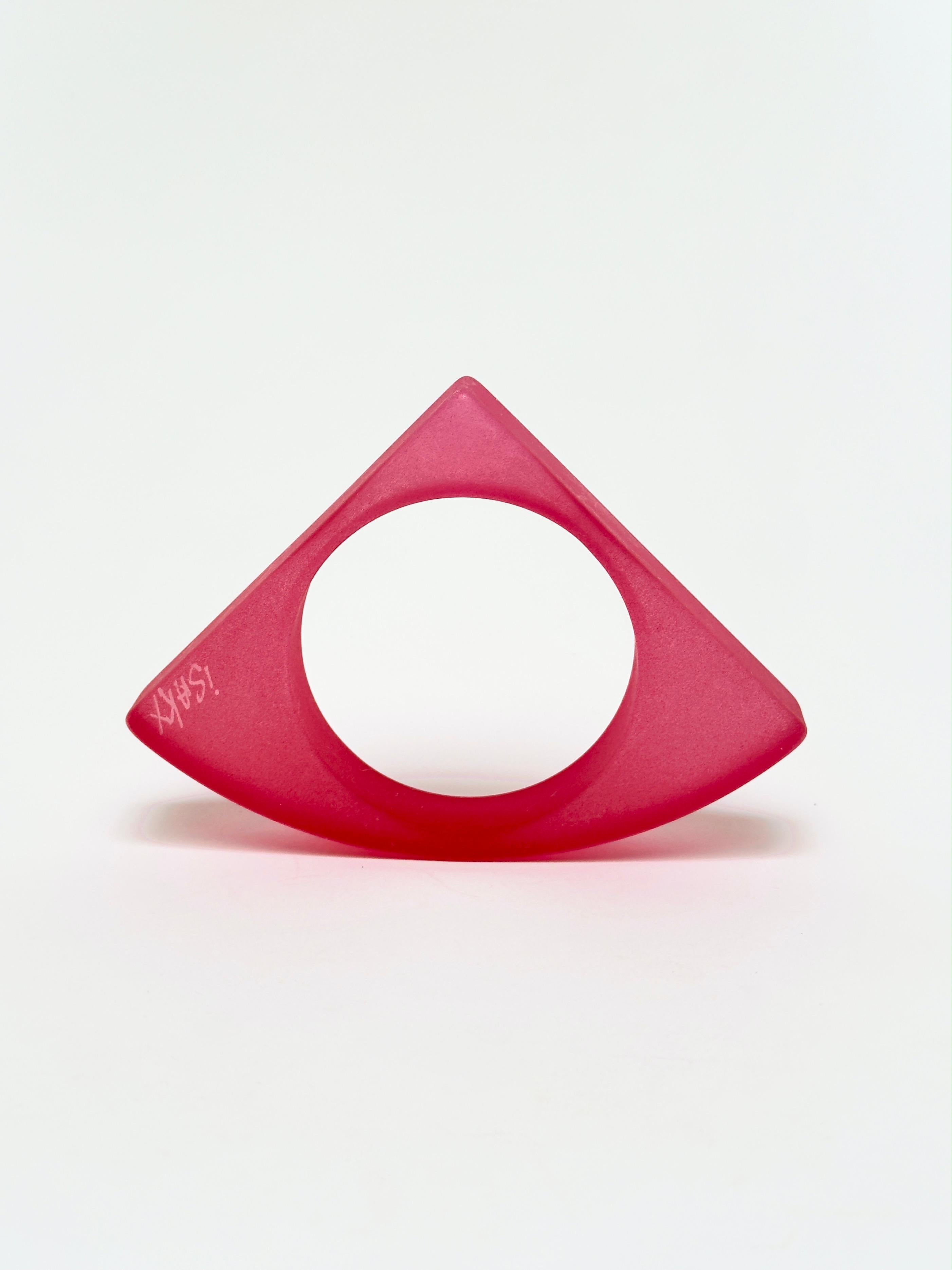 Spectacular Geometric Cuff, Isaky, Paris c. 1980 In Good Condition For Sale In St Ouen, FR