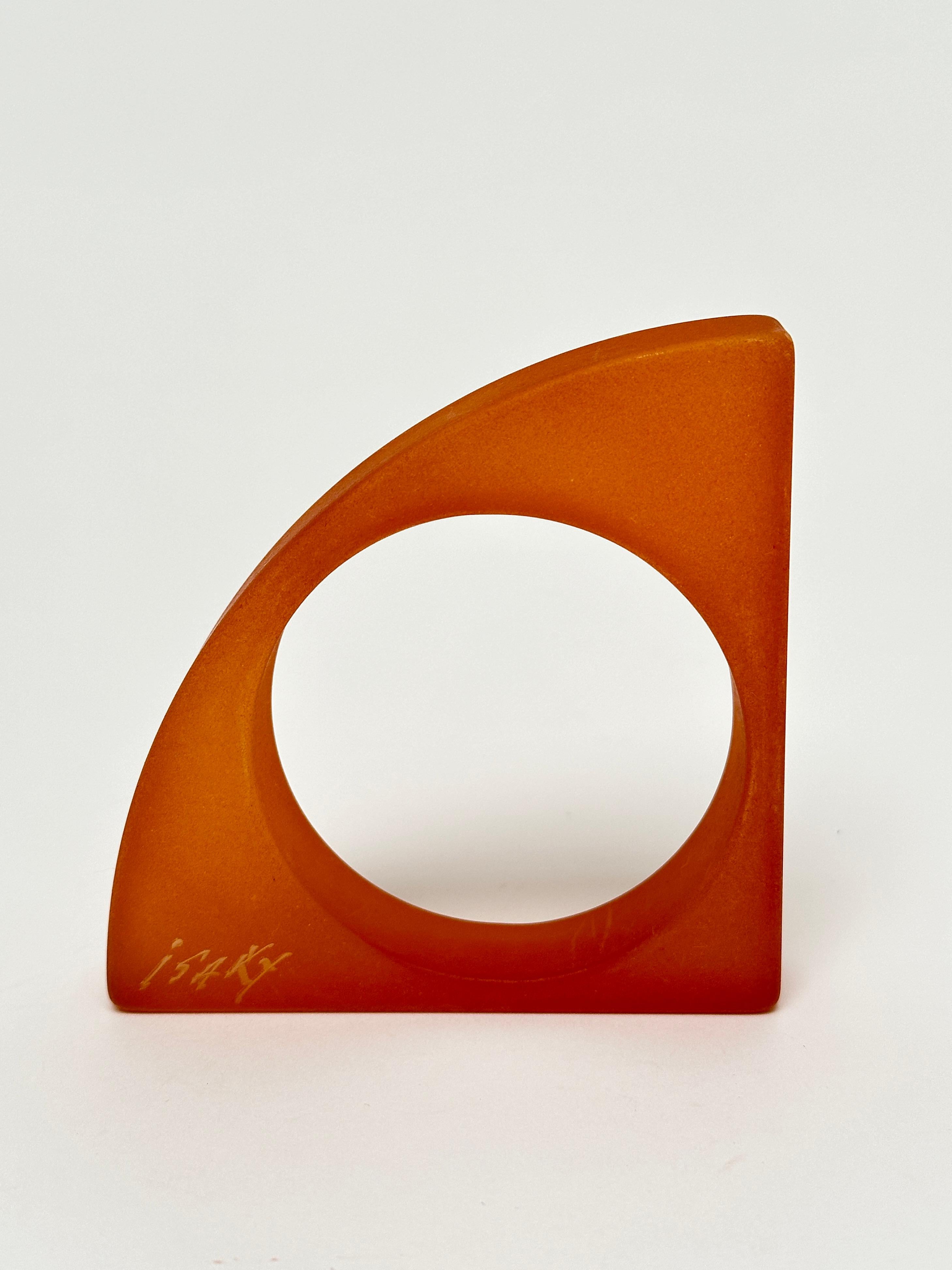 Spectacular Geometric Cuff, Isaky, Paris c. 1980 In Good Condition For Sale In St Ouen, FR