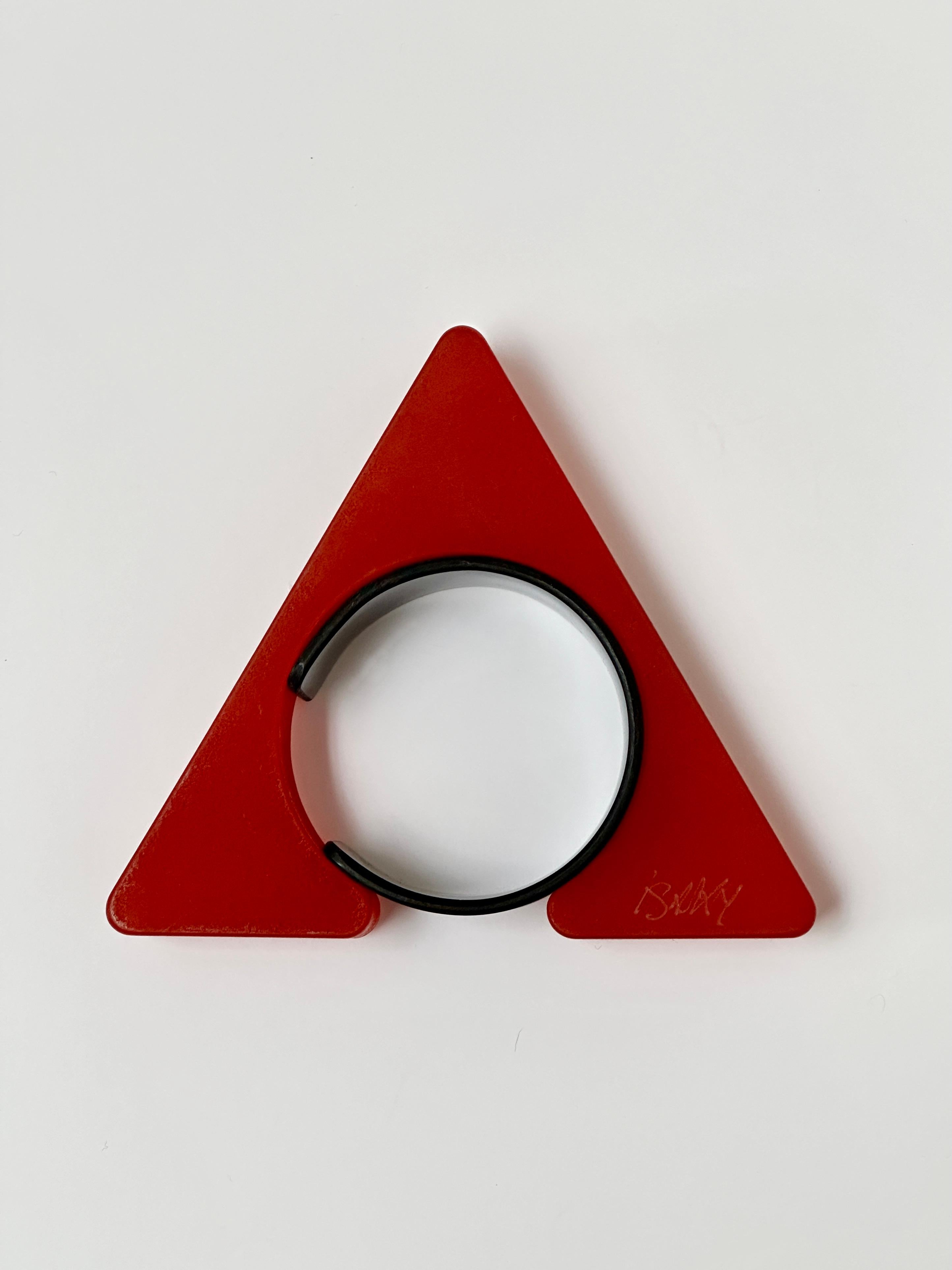 Resin Spectacular Geometric Cuff, Isaky, Paris c. 1980 For Sale